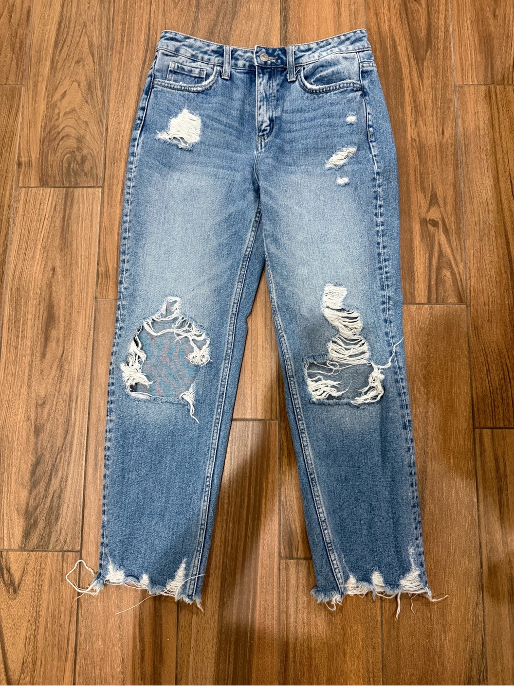 Flying Monkey size 27 Light Blue Women's Straight-Leg Jeans